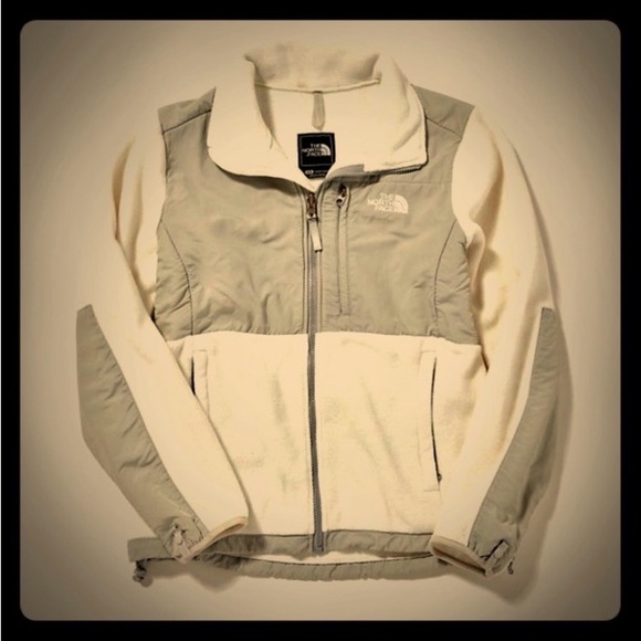 The North Face Jackets & Blazers - The North Face White & Silver ZIP UP EUC